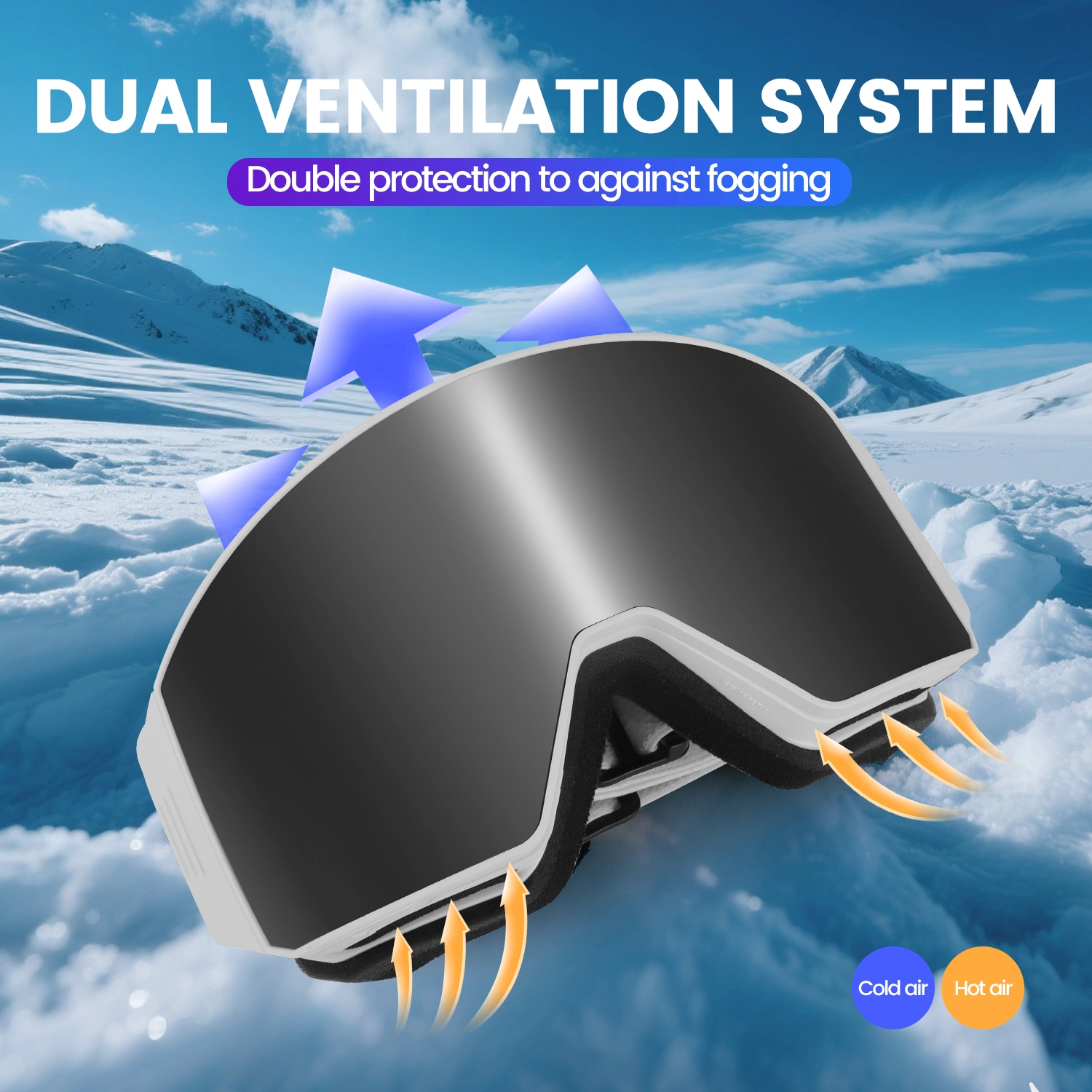 Interchangeable Lens Magnetic Ski Goggles Interchangeable Lens Magnetic Ski Goggles